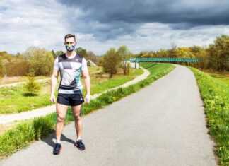 Test maski antysmogowej Respro Cinqro podczas treningu Maski antysmogowe do biegania przeciwpylowe respro 5